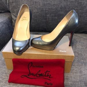 Christian Louboutin Gun metal New Simple Pumps